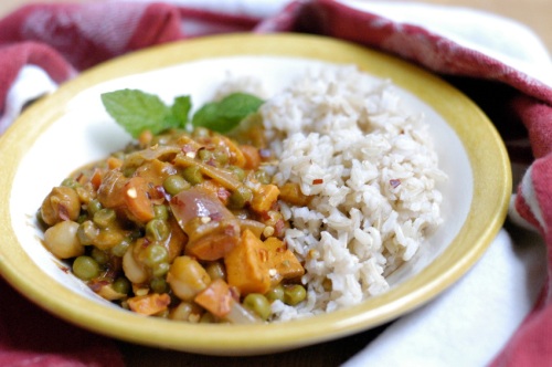 Simple vegetable curry